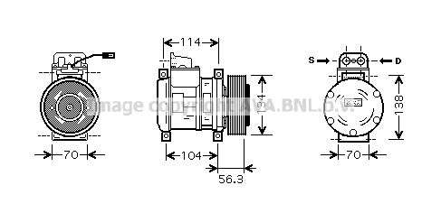 AVA QUALITY COOLING Компрессор, кондиционер MEK227